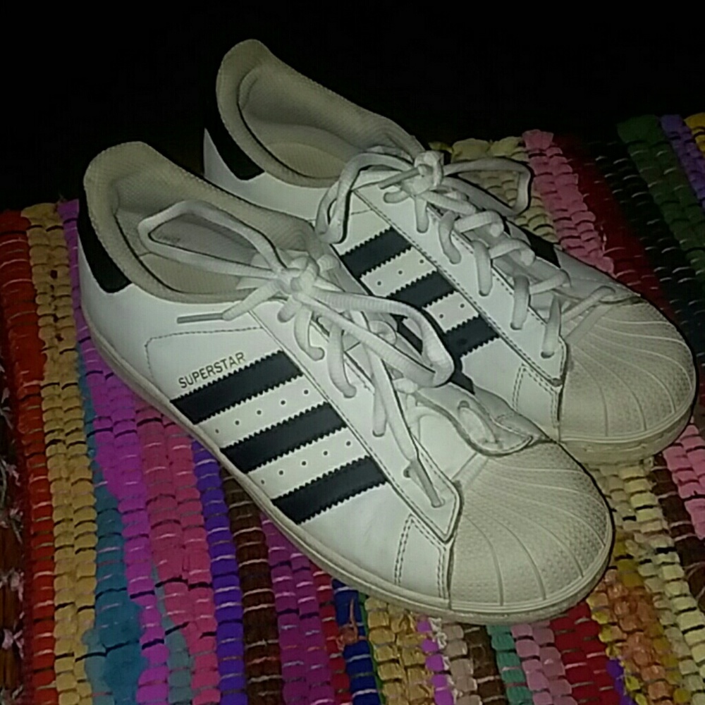 Black and white Adidas